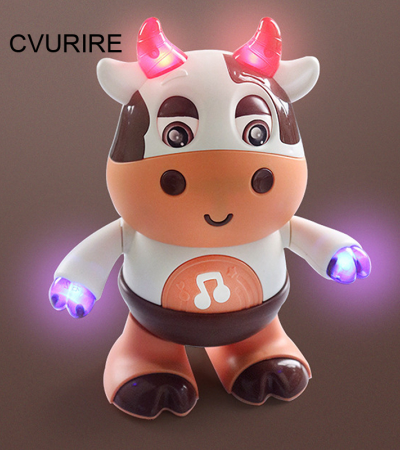 Cvurire【准备好了!】跳舞牛音乐玩具教育学习玩具摇摆牛机器人声光跳舞牛儿童礼物3个月+婴儿 Cvurire【准备好了!】跳舞牛音乐玩具教育学习玩具摇摆牛机器人声光跳舞牛儿童礼物3个月+婴儿